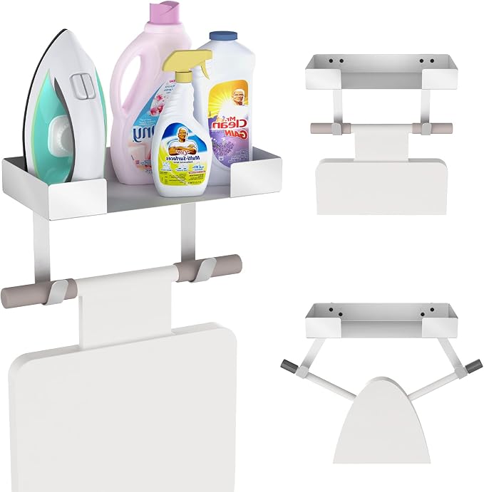 Ironing Board Hanger, Ironing Board Holder Wall Mount, Iron Board Wall Mount by appacare