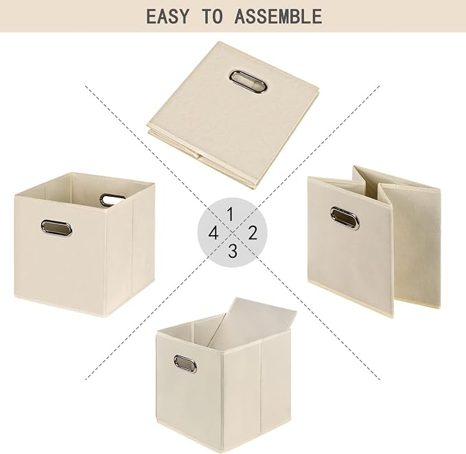 Fabric Cloth Storage Bins, Fabric Cube Organizer - Image 6