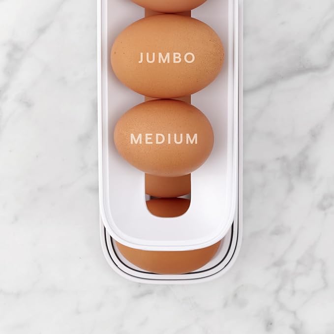 YouCopia RollDown™ Egg Dispenser, Space-Saving Rolling Eggs Dispenser and - Image 6