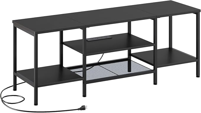 HOOBRO TV Stand with Power Outlets to 65 Inches, TV Console Table with Open - Image 9