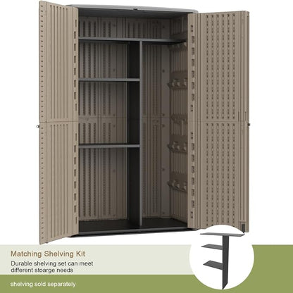 KINYING Sheds & Outdoor Storage, 66 cu.ft Vertical Outdoor Storage Cabinet - Image 5