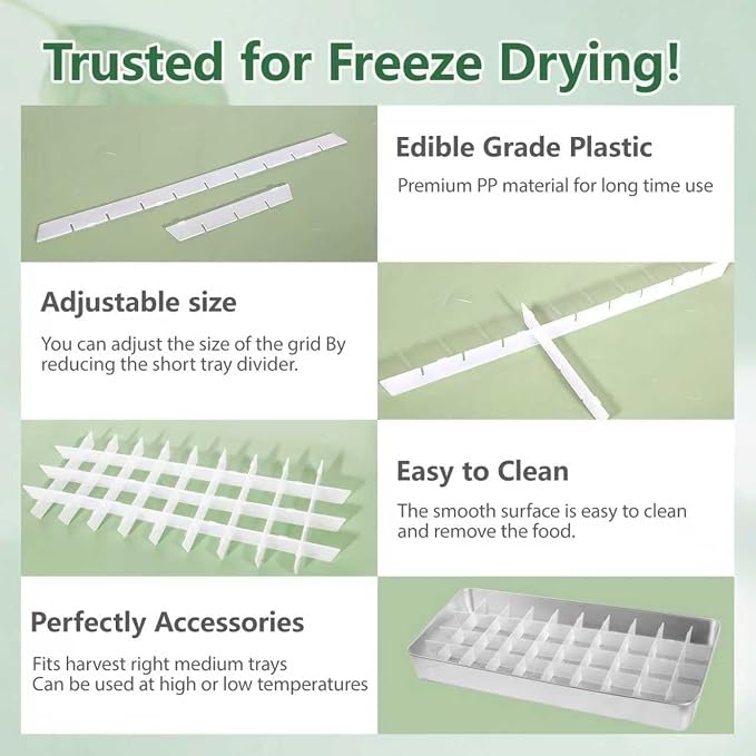 5 Sets Freeze Dryer Tray Dividers Medium, Freeze Dryer Accessories - Image 3