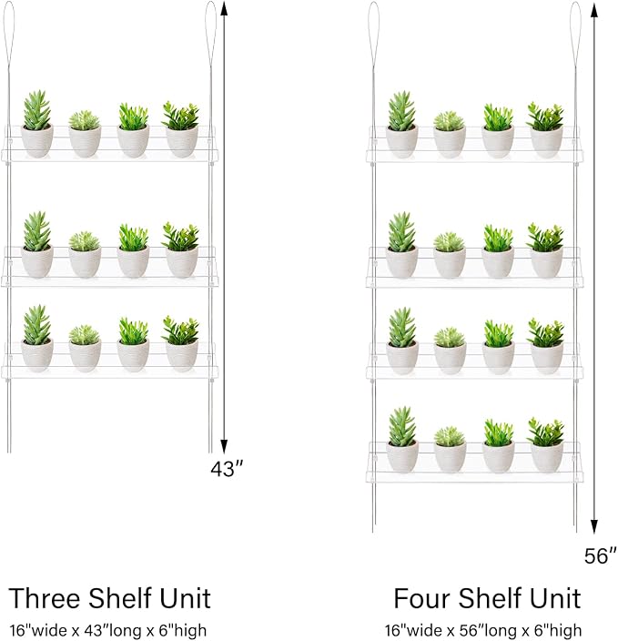 Sumerflos 4 Tier Acrylic Window Boxes Plant Shelves - Image 5