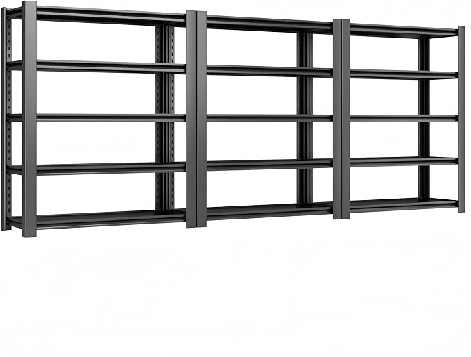 3500 LBS Heavy Duty Garage Shelving, Adjustable Boltless Steel Storage Rack by WOZBUD