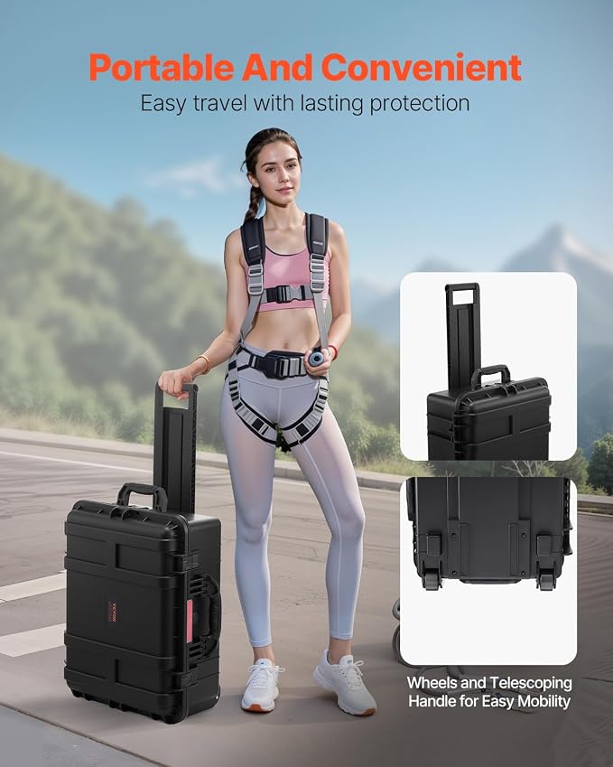 VEVOR Weatherproof Hard Case, Heavy Duty Protective Dry Box - Image 6