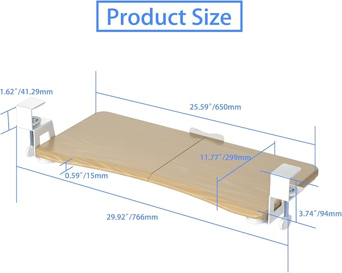 suptek Keyboard Tray Under Desk Pull Out - Image 6