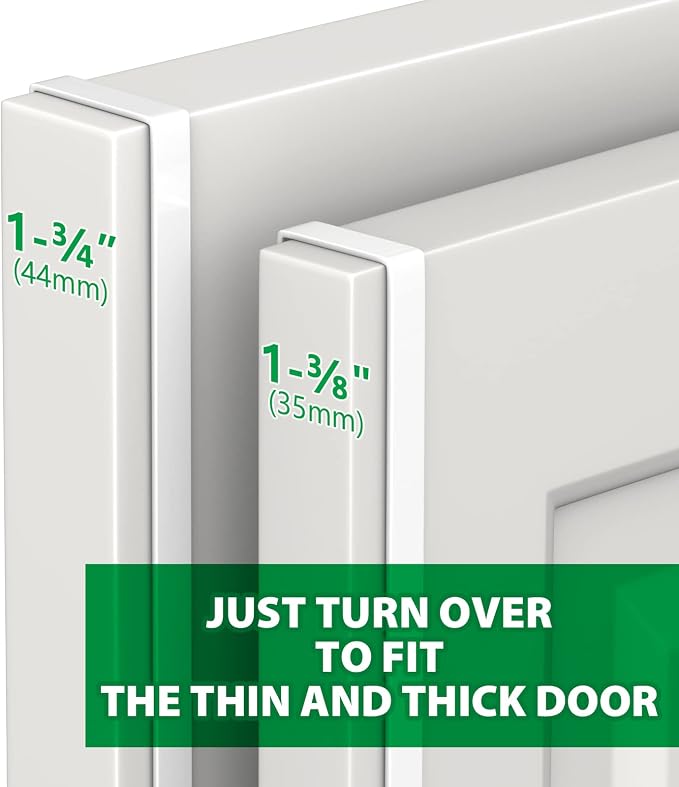 14" Over The Door Hooks, 4 Pack Widen Wreath Hangers Fit The 1-3/4" & 1-3/8" - Image 2