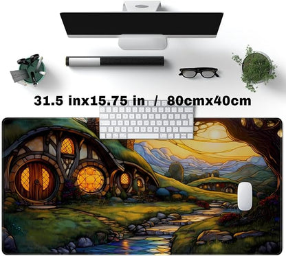 Cute House Anime Mouse Pad Desk Mat Gaming Playmat MTG Game Mat Large Gaming - Image 2