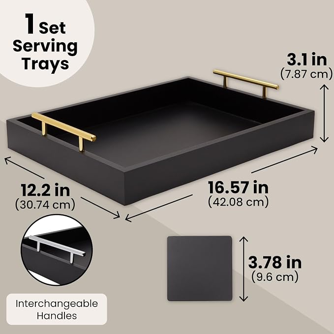 Juvale Wooden Serving Tray - Image 6