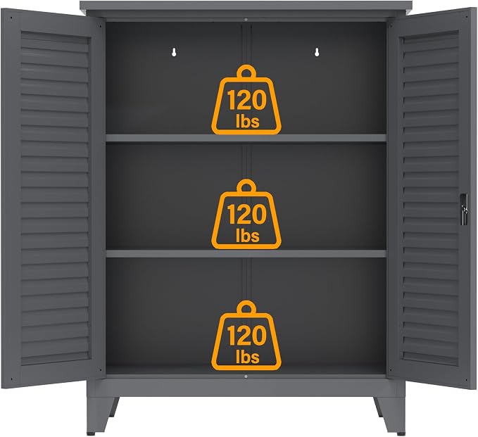 Wide Metal Tool Storage Cabinet - Image 3