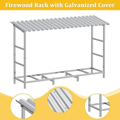 LIANTRAL 4ft Firewood Rack Outdoor - Image 5