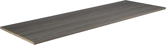 ClosetMaid SuiteSymphony Wood Top Closet Shelf, 48-Inch Wide, Graphite Grey - Image 4