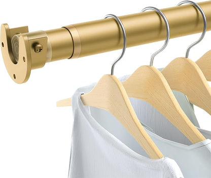 Closet Rods for Hanging Clothes, 17 to 54 Inch Heavy Duty Stepless Adjustable by ForYourHome