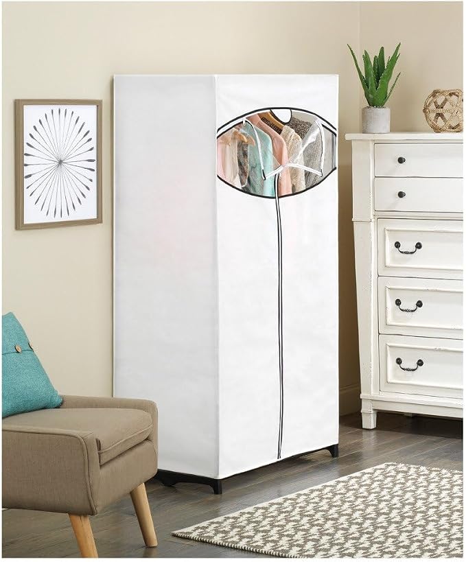 Whitmor White, Clothes Closet Fabric Cover - Image 3