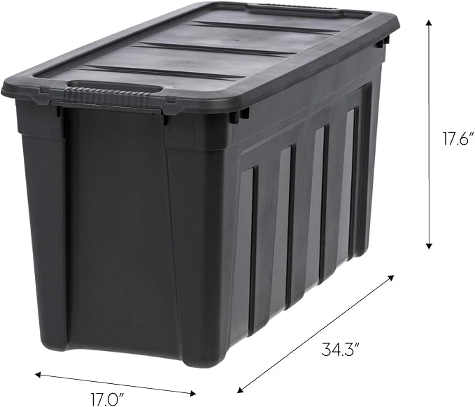 IRIS USA 31 Gallon Heavy Duty Storage Totes - Image 2