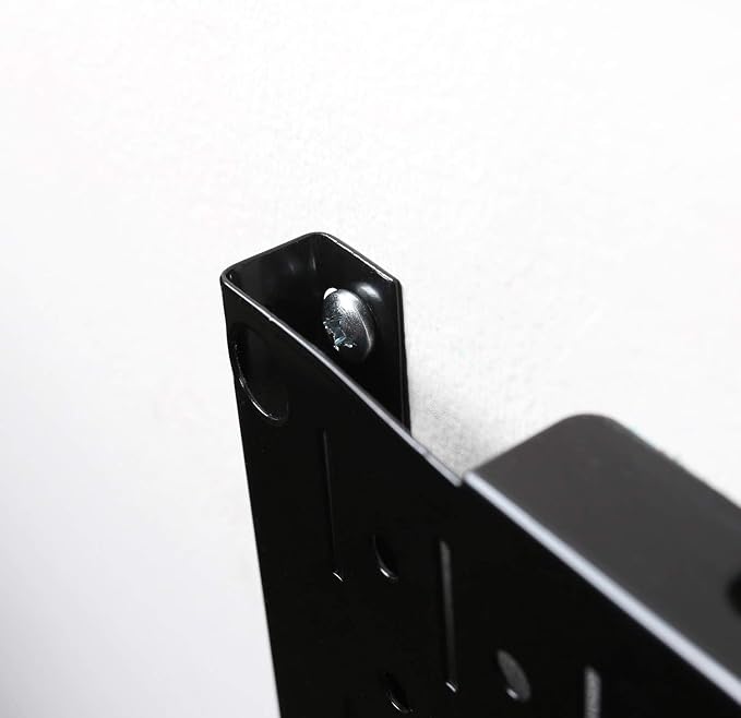 Wall Control Pegboard Wall Organizer Tiles Modular Black Metal Pegboard Tiling - Image 9
