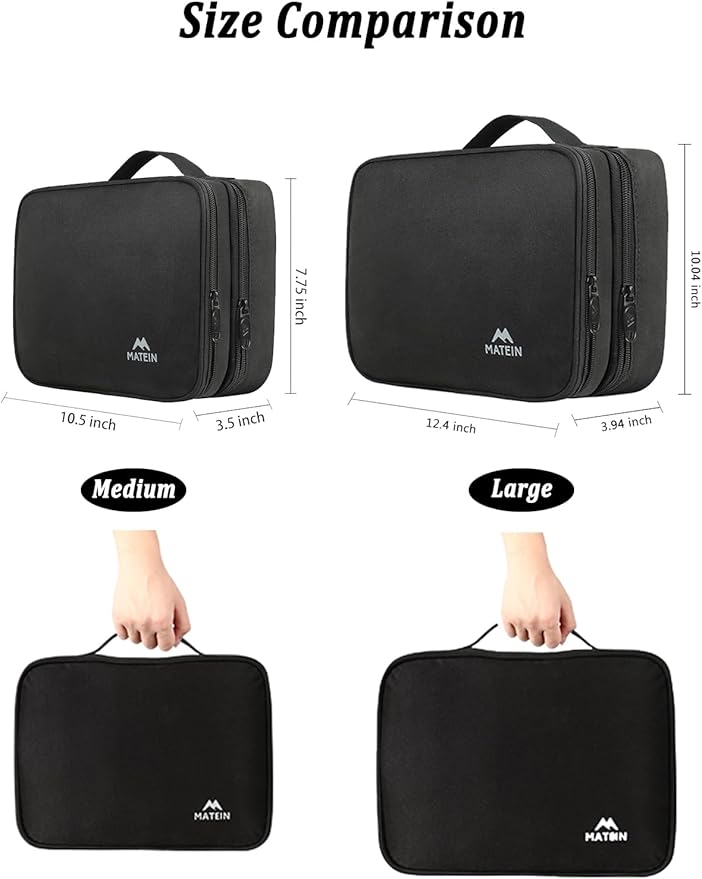 MATEIN Cable Organizer Bag, Large Travel Storage Bag, Sturdy Tool Case | - Image 2