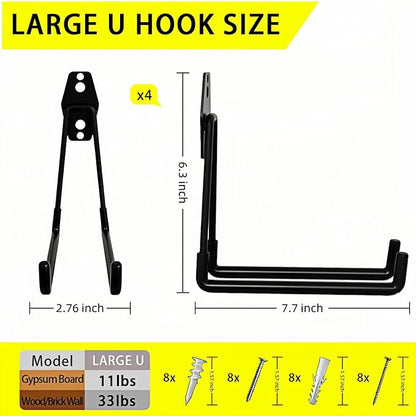 4 Pack Garage Hooks Heavy Duty - Image 2