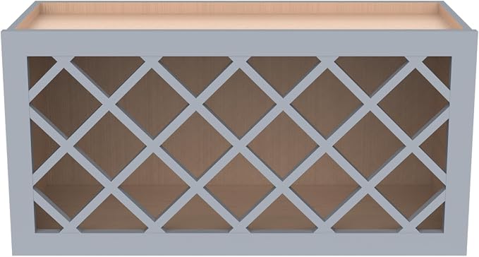 Solid Wood RTA Wine Bottle Rack Wall Cabinet - Image 4