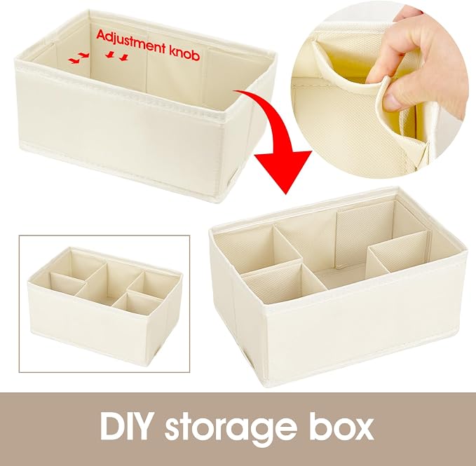 Cosmetic Storage Bins Makeup Organizer, Adjustable Multifunction Storage Box - Image 2
