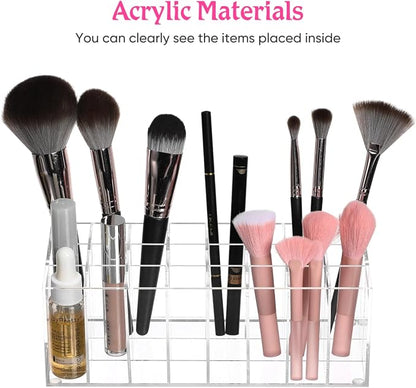 Lipstick Organizer Display, 24 Slot Thick Clear Acrylic Lipstick Holder - Image 5