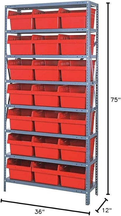 QUANTUM STORAGE SYSTEMS 1275-SB809RD Solid Heavy Duty 8 Shelves 21 STORE-MAX - Image 2