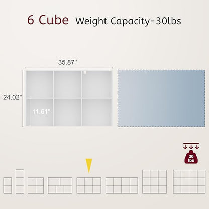 Book Shelf, Wooden Cube Storage Organizer - Image 2