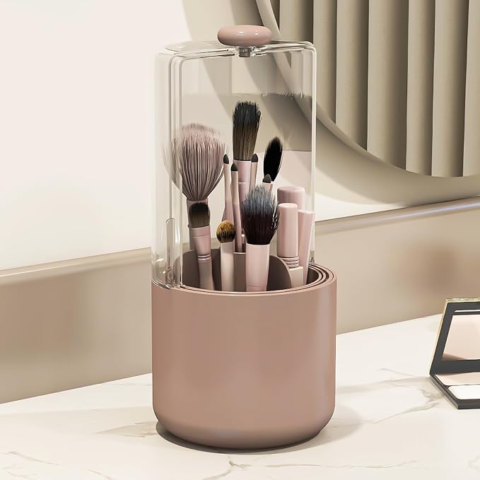 Makeup Brush Holder with Dustproof Cover - Image 7