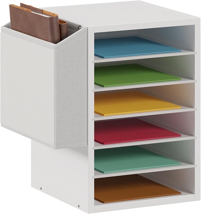 6 Tier Adjustable Countertop Mail Sorter, Mailboxes by Unionly