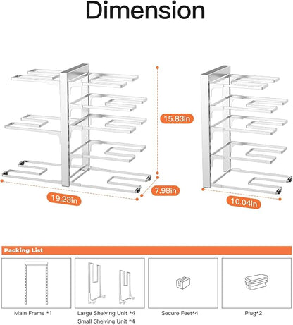 ORDORA Pots and Pans Organizer Rack - Image 4