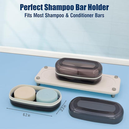 Shampoo Bar Holder Travel Case for Two Bars – Compatible - Image 2