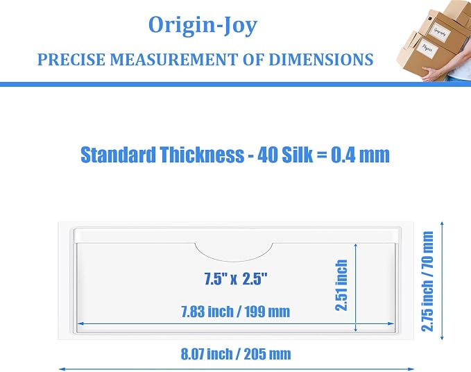 Origin-Joy 25 PCS Self-Adhesive Index Label Pockets - Image 2
