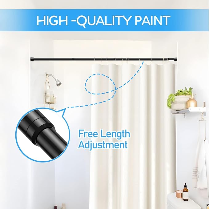 4 Pack Spring Tension Rod, Adjustable 28-45 Inch No Drill, Fits Windows Kitchen - Image 9