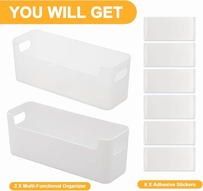 2 Pcs Kitchen Cabinet Door Organizer, Adhesive Mount Inside Cabinet Door Storage - Image 7