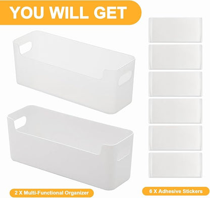 2 Pcs Kitchen Cabinet Door Organizer, Adhesive Mount Inside Cabinet Door Storage - Image 7