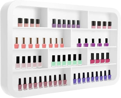 Wall Mounted Nail Polish Racks 4 Tier Hanging Nail Polish Storage Holder by Unknown