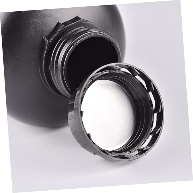 4pcs Black Plastic Chemical Bottles Hdpe Light-blocking Storage Containers - Image 5