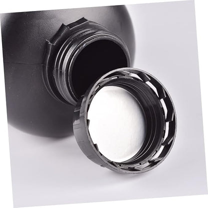 4pcs Black Plastic Chemical Bottles Hdpe Light-blocking Storage Containers - Image 5