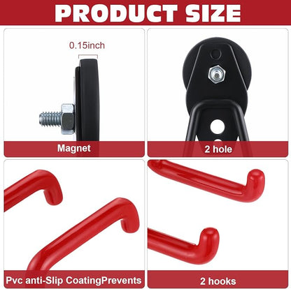 Landhoow Large Magnetic Hooks Heavy Duty Garage Magnet Hooks Strong Storage - Image 3