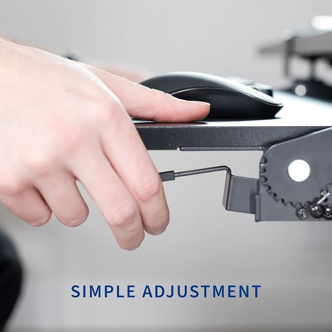 VIVO Large Clamp-on 27 x 11 inch Computer Keyboard and Mouse Tray - Image 9
