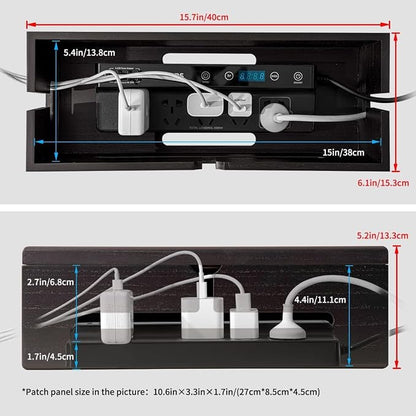 Large Cable Management Box-Stylish Wire Organizer, Wire Concealer and Wire - Image 3