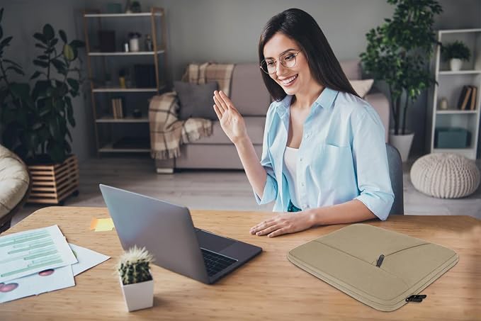 15.6 inch Laptop Sleeve, Shockproof Protective Computer Carrying Cover - Image 6