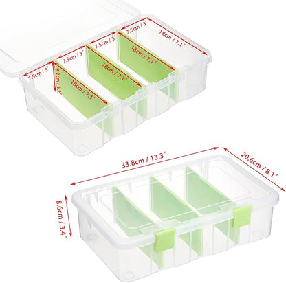 BTSKY Clear Plastic Dividing Storage Box - Image 3