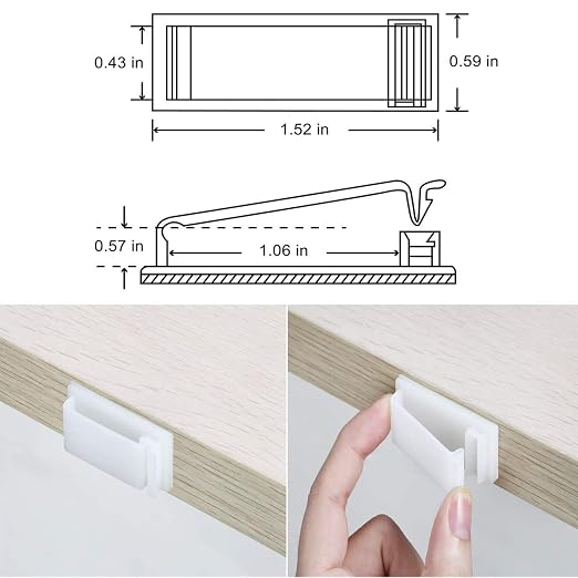 50Pcs Self Adhesive Cable Management Clips, Cable Organizers Wire Clips Cord - Image 3