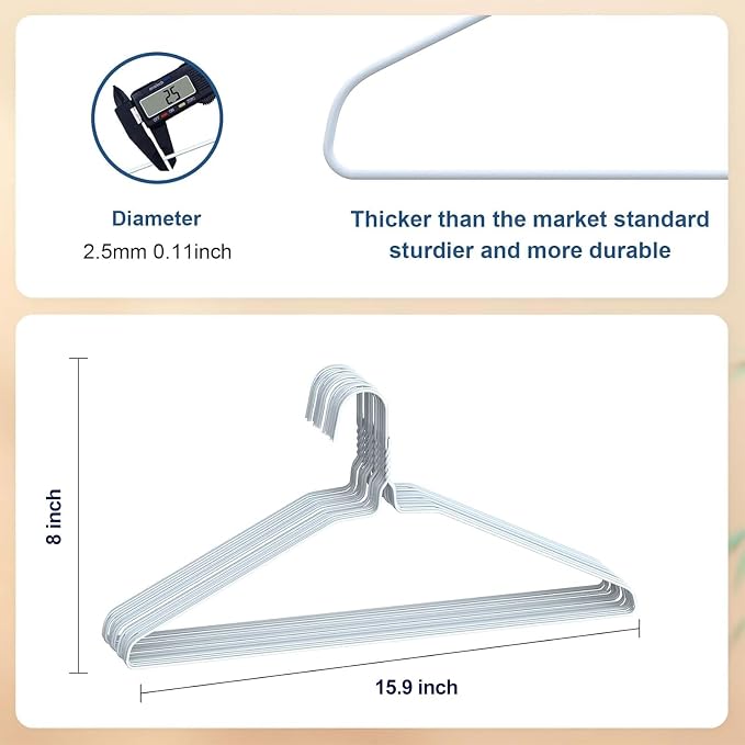 SPECILITE Wire Metal Clothes Hangers Bulk 300 Pack - Image 2