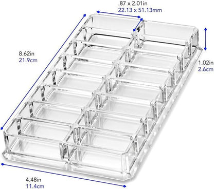 1PC Acrylic Eyeshadow Makeup Organizer 16 Space Cosmetic Storage Container - Image 9