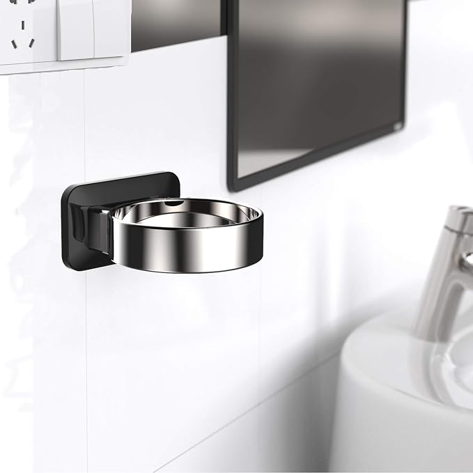 Hair Dryer Holder, Bathroom Cabinet Door Blow Dryer Stand, Blow Dryer Holders - Image 4