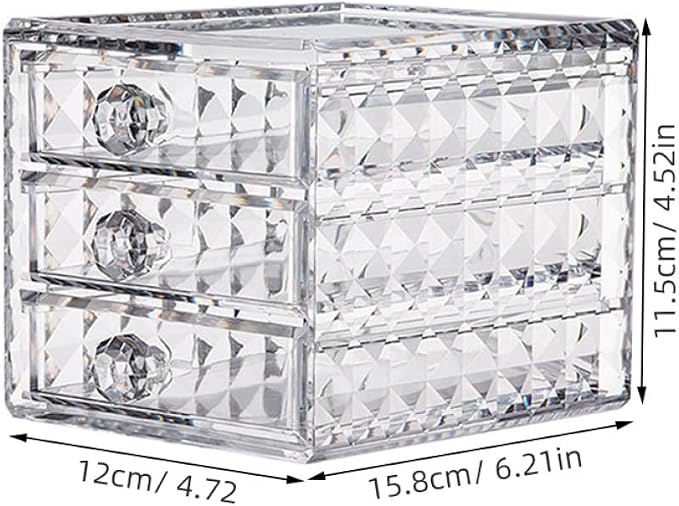 Clear Acrylic Makeup Organizer Drawer Cosmetic Storage Case - Image 2