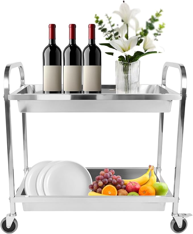 Stainless Steel Kitchen Cart by Unknown