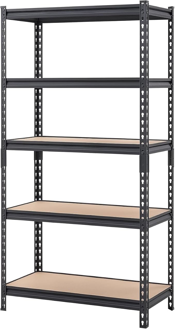 VEVOR Storage Shelves, 5-Tier Adjustable, 2000 lbs Capacity, Heavy Duty Garage - Image 9